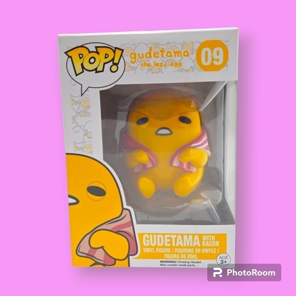 Funko Other - Funko Pop! The Lazy Egg Gudetama with Bacon #09 Vinyl Figure